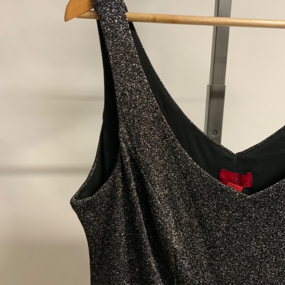 JS Collections Black Metallic Sleeveless Top - Size 2X - Picture 5 of 9